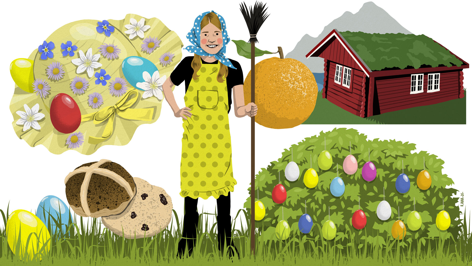 Appelsiner og krimier, hvad ellers? Sådan fejrer vores naboer påsken