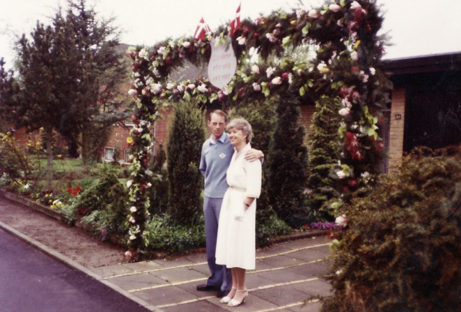 Fra Lis og Børge Carlsens sølvbryllup den 17. maj 1983. – Privatfoto.