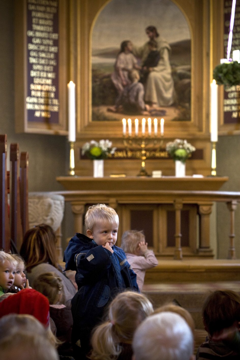 Galten Kirke holder børnegudstjeneste for førbørnehavebørn