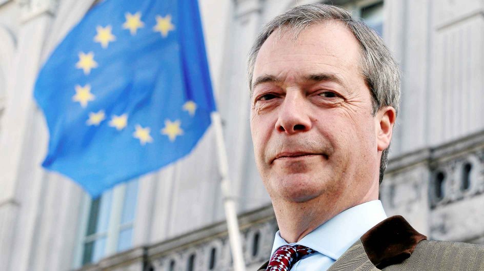Storbritanniens førende EU-skeptiker, Nigel Farage fra partiet UKIP, står som talsmand for den nationalt sindede, regulerings-fjendtlige bølge, som præger europæiske borgerlige partier.