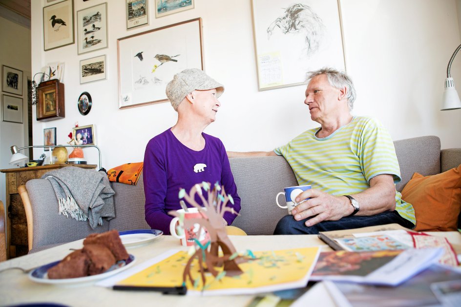 ”Lykken findes i hverdagen. Når vi vågner om morgenen og ligger arm i arm,” siger Skjold.
