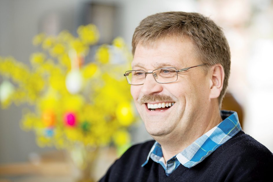 Jens Maibom Pedersen, der er den ene af to kandidater til bispevalget i Aarhus, på Diakonhøjskolen i Aarhus.