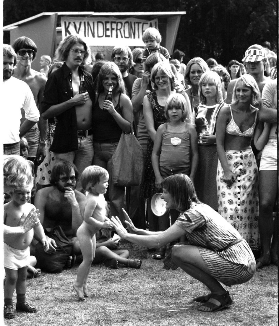 Kvindefestivalen i Fælledparken i 1976.