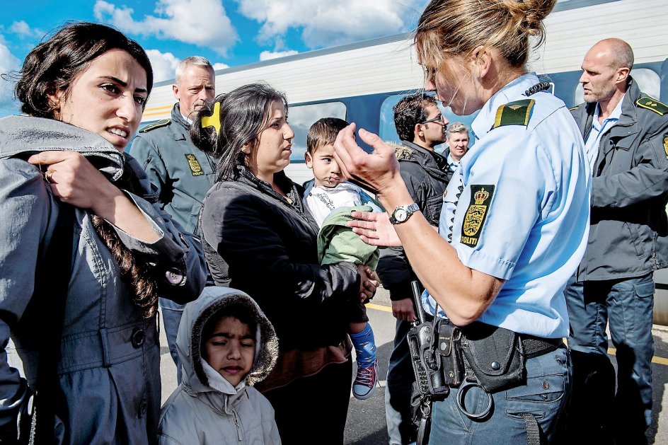 I går morges stoppede og tømte politiet toget fra Tyskland på Rødby Havn Station.