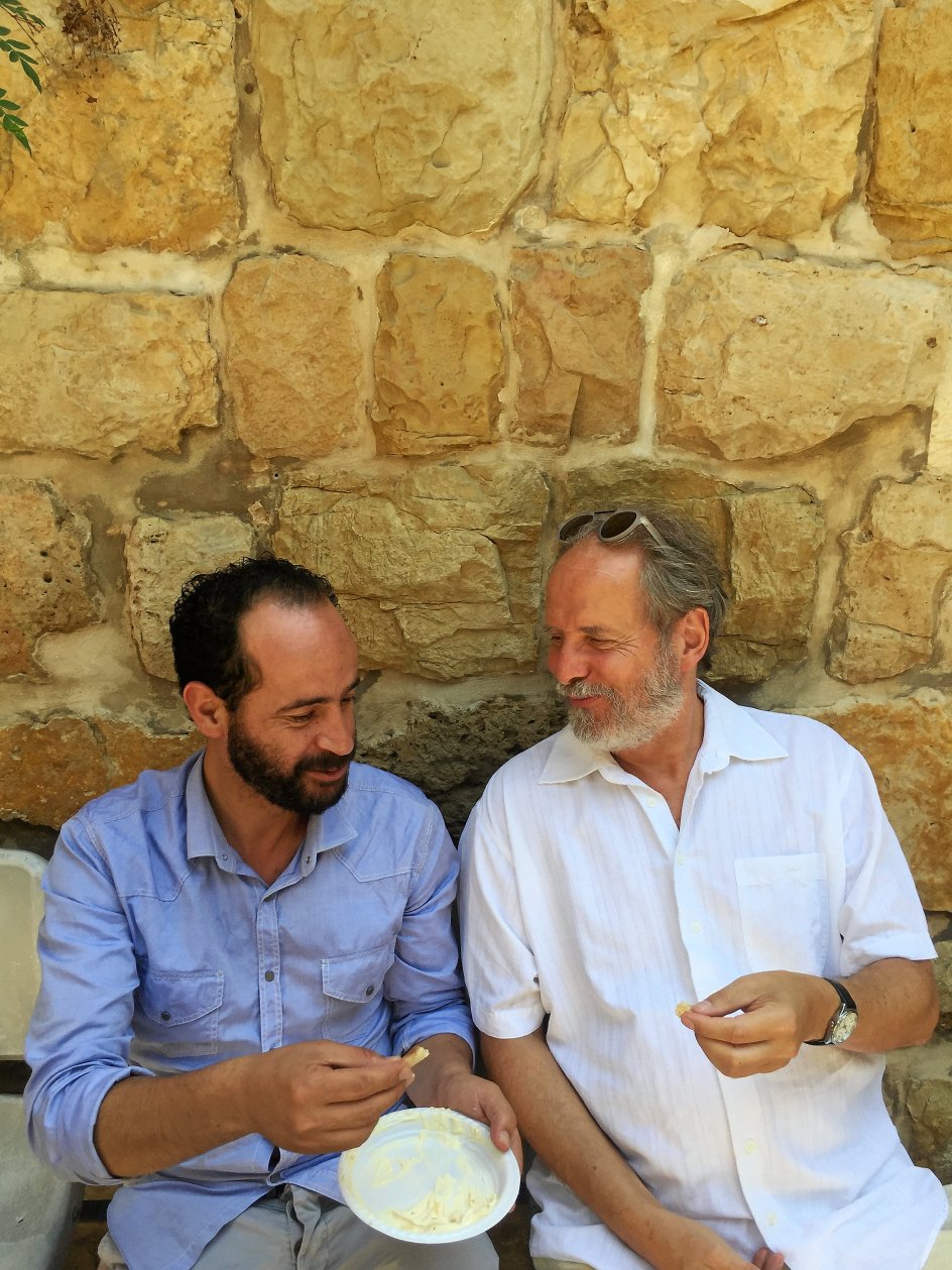 Goldschmidt og Ramzi, der har grundlagt musikskolen i Ramallah.