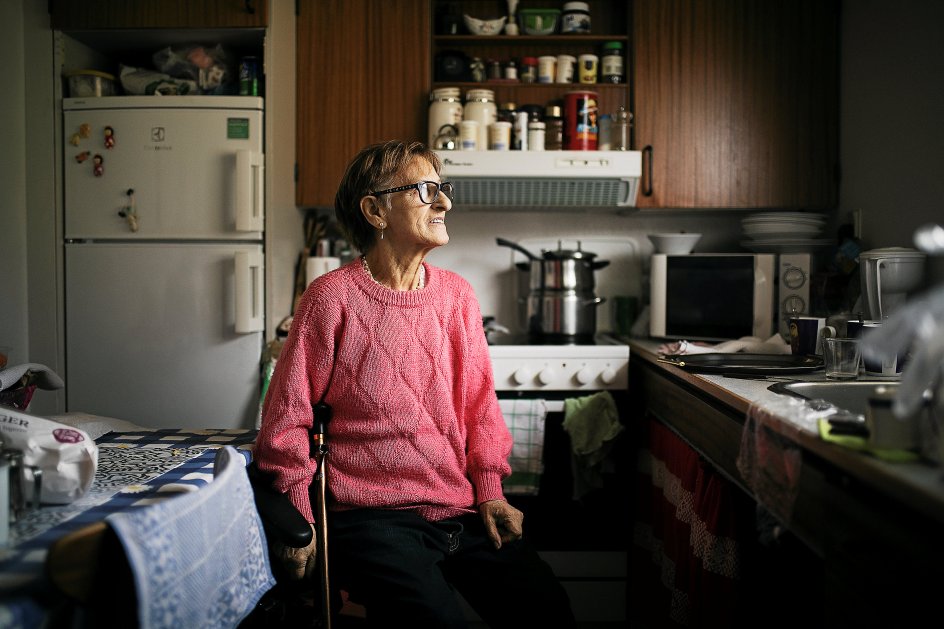 "Jeg er taknemmelig for, at Danmark i sin tid tog imod os. Jeg har det godt her, selvom jeg ikke har ret meget at leve af,” siger den 81-årige Sadzida Hojic. – 