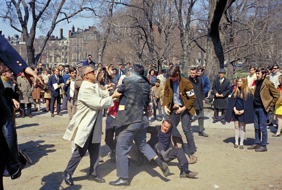 Sammenstød på Columbia University i New York.