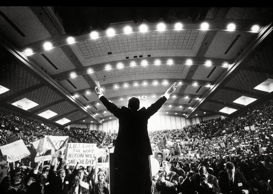 Richard M. Nixon på vej mod præsidentposten i USA.