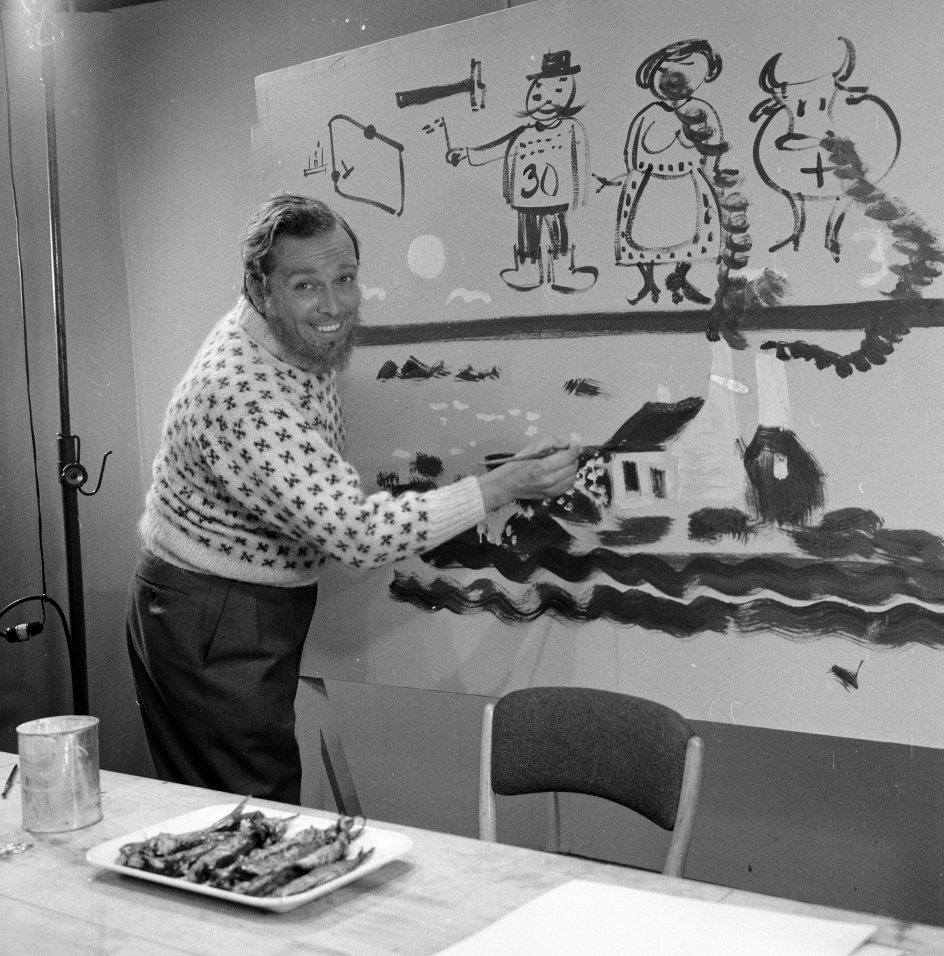 Jørgen Clevin lavede forskellige børneudsendelser på DR fra 1952. I hans legestue kunne børnene se ham klippe og klistre, tegne og komme på andre kreative påfund. Det foregik i et tempo, som mange børn ville have svært ved at sidde stille til i dag.