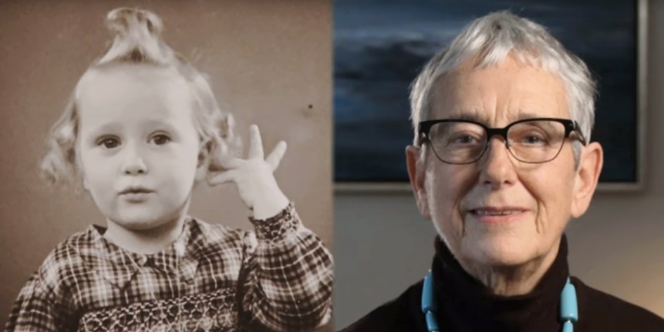 Tove Udsholt er et af de såkaldt "gemte børn", som af sikkerhedshensyn blev ladt tilbage i Danmark, mens forældrene drog på flugt.