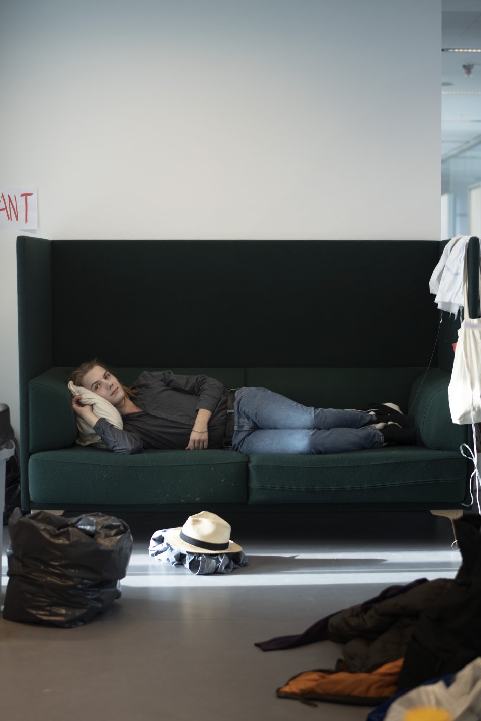 Studerende på Københavns Universitet blokerer i disse dage en del af det humanistiske fakultet. - Fotos: Julie Meldhede Kristensen