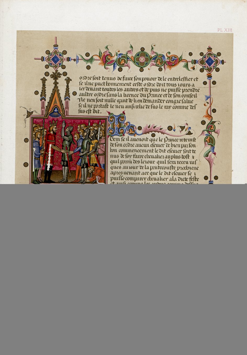En mand udævnes til ridder. – Foto: Heidelberg University Library.
