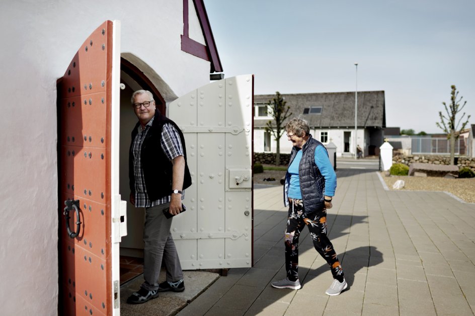 Folk havde savnet at komme i kirke i Assing syd for Herning. – Foto: Ritzau Scanpix.