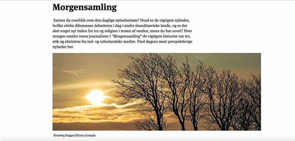 Morgensamling