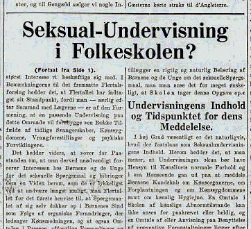 Udsnit af avisen fra september 1937.