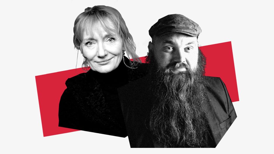 Daniel Øhrstrøm taler med Kathrine Lilleør, som har sine gravhunde med i studiet. De får hende til at føle sig tættere på naturen og hiver hende ud, når hun har brug for en pause fra arbejdet.