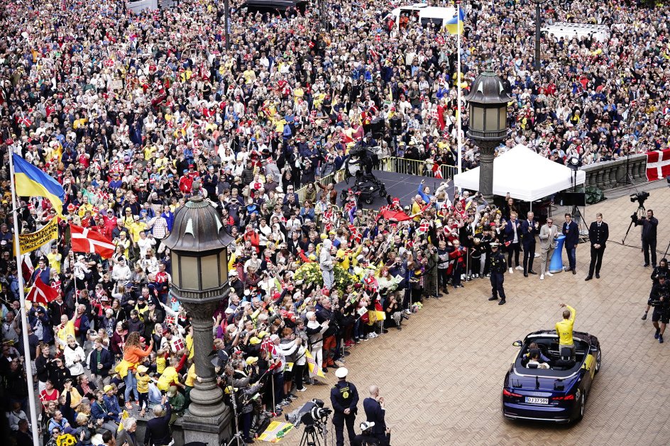 Se billederne: Sådan fejrer danskerne Vingegaard | Kristeligt Dagblad