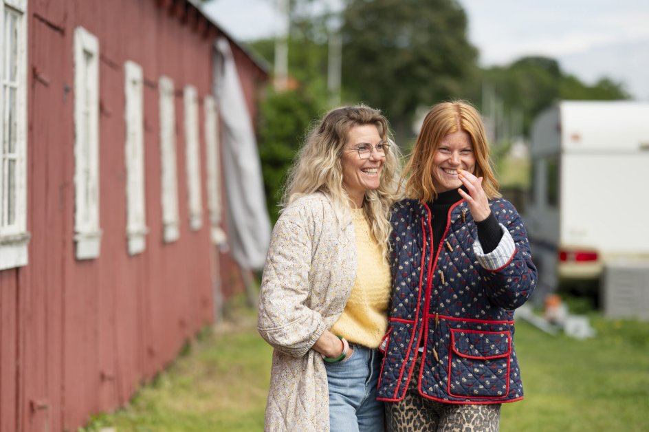 Trine Panum og Nikoline Rosenbjerg Kjeldsen elsker at være kreative sammen.