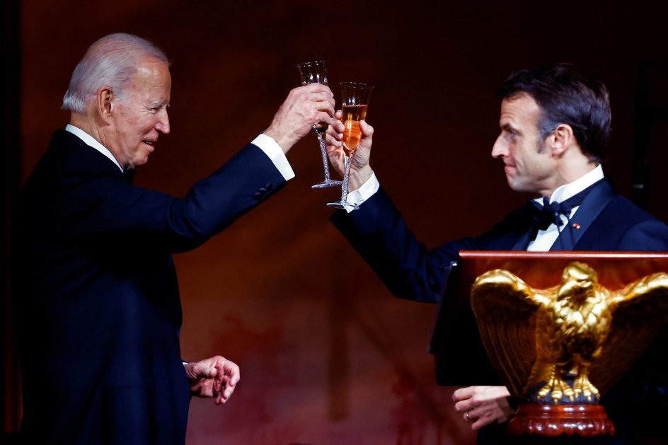 Den amerikanske præsident Joe Biden og den franske præsident Emmanuel Macron mødte hinanden for at diskutere klima, inflation og krigen i Ukraine.