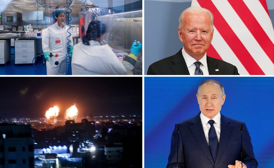 Kinesisk virolog bryder tavsheden, Israel retter nye luftangreb mod Gaza, og Putin og Biden mødes i Genève.