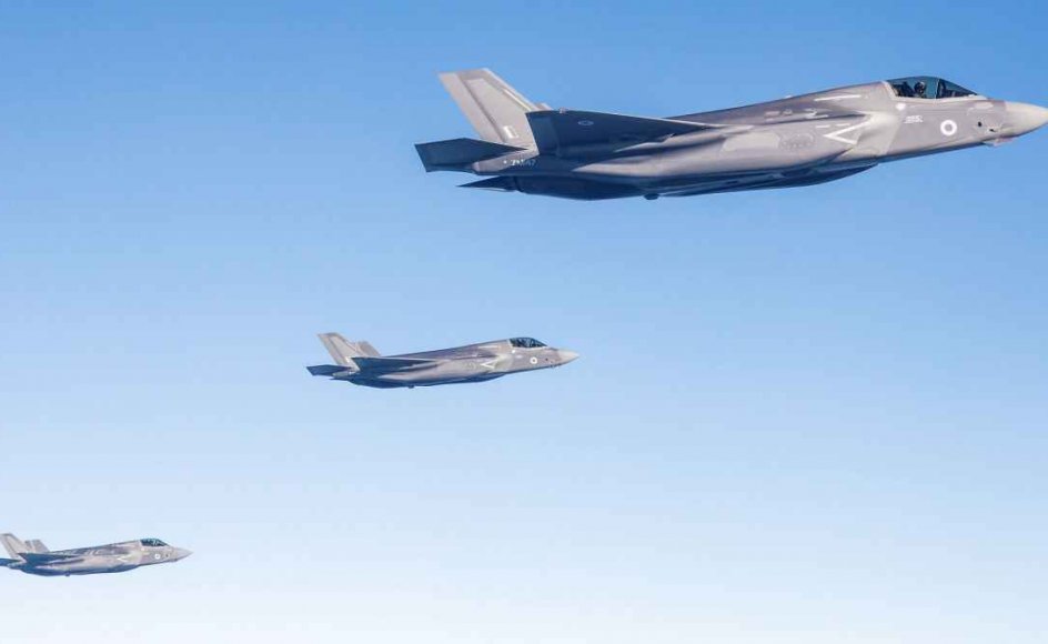 F35 fly letter den 6. juni 2018 fra Marine Corps Air Station Beaufort i USA og flyver mod deres nye base, RAF Marnham, Storbritannien. Om nogle få år kan lignende F35 fly ses herhjemme.