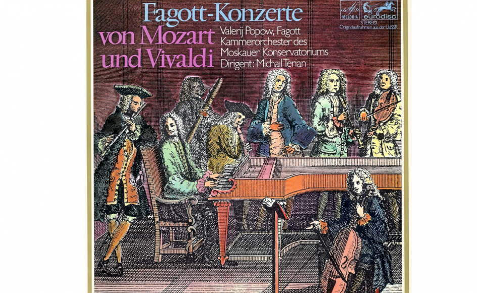 På pladen ”Fagott-Konzerte von Mozart und Vivaldi” kan man høre den russiske fagottist Valerij Popow spille Mozarts muntre fagotkoncert.