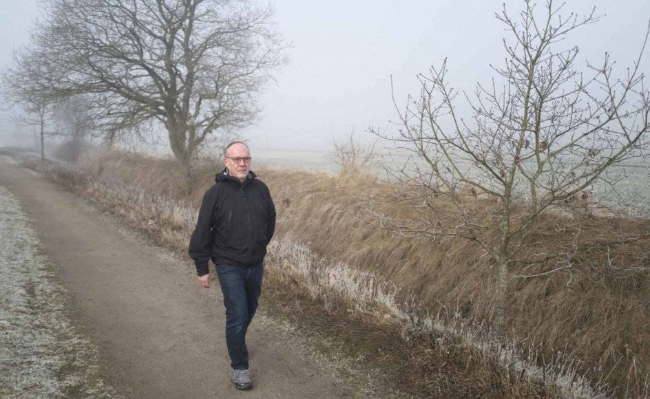 64-årige John Rossmann bor i Askov ved Vejen i Sydjylland, men hans familie har rødder syd for den dansk-tyske grænse. Omkring 30.000 slesvigere med dansk sindelag deltog i Første Verdenskrig på tysk side, heriblandt John Rossmanns dansk-svenske farfar. – Foto: Mikkel Møller Jørgensen.