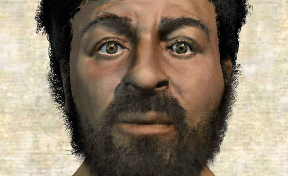 Der er uenighed om, hvordan Jesus har set ud. Her er et computer-genereret bud, som har været vist på BBC. Men i dag er der ikke den store forskningsmæssige diskussion om, at personen har eksisteret. Det gengives dog sådan i Gyldendals skolemateriale. – Foto: Ritzau Scanpix.