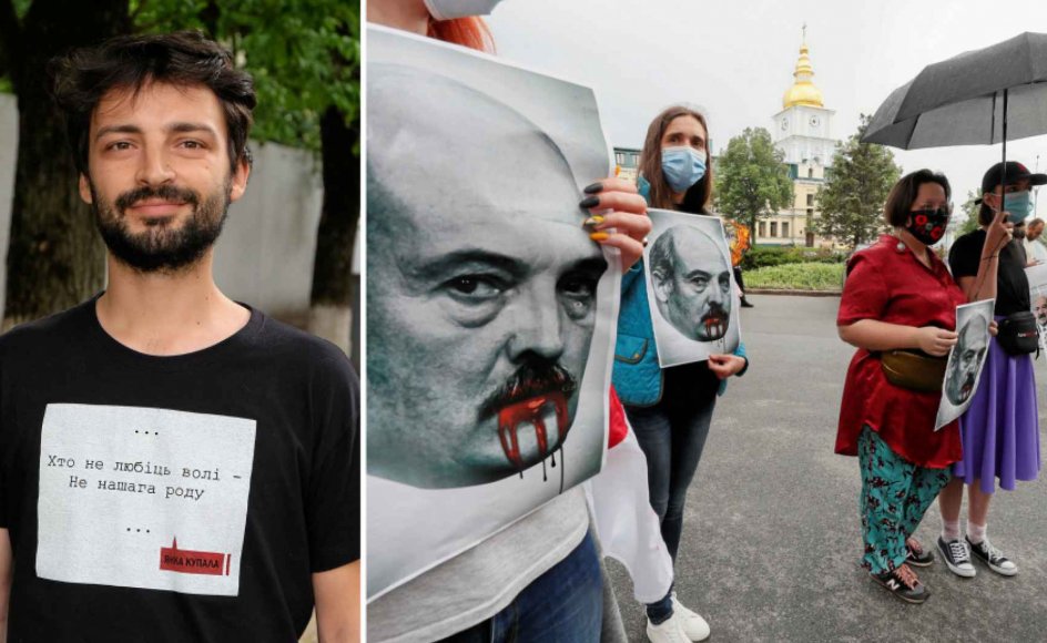 "Vi har en følelse af at bo i en okkuperet by. Mange er nået til det punkt, hvor frygten er ligegyldig”, siger Aliaksandr Bystryk, historiker bosat i Minsk.