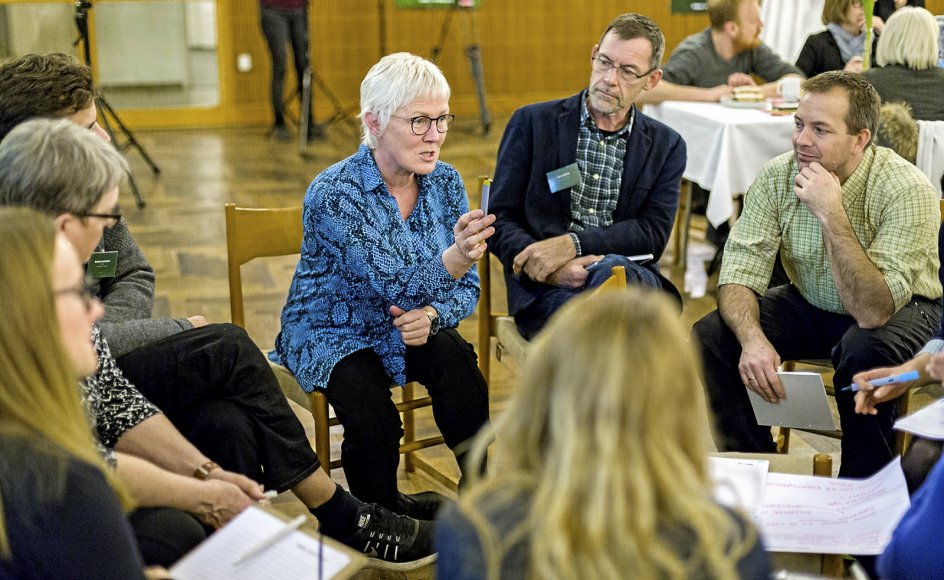 Aarhus Stift beskrives som en frontløber inden for samskabelse mellem kirke og kommune. Her ses deltagere i konferencen ”Fælles om” , som blev holdt på Aarhus Rådhus i 2018 for kommunen, folkekirken og organisationer.