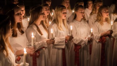 Flere luciaoptog bliver aflyst på grund af den hastigt stigende coronasmitte. Arkivfoto.