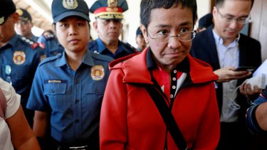 Journalist og redaktør Maria Ressa er den ene af de to modtagere af Nobels Fredspris.