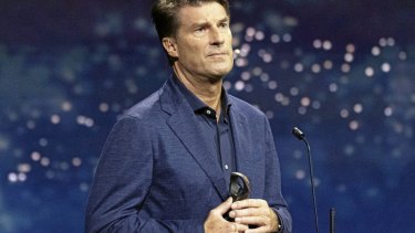 Michael Laudrup ved prisfesten i lørdags, hvor han .